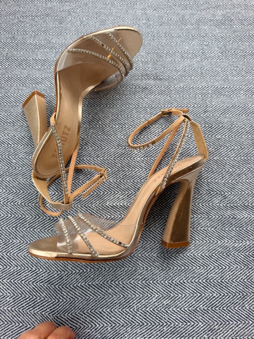 SCHUTZ -  Rhinestone Sandals - Picture 6 of 8
